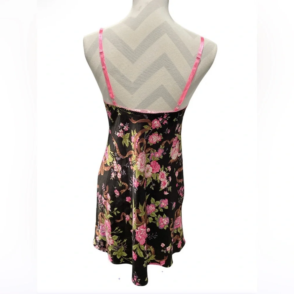 Vintage Y2K Victoria’s Secret Floral Women's Slip dress Nightgown Medium - Picture 6 of 8